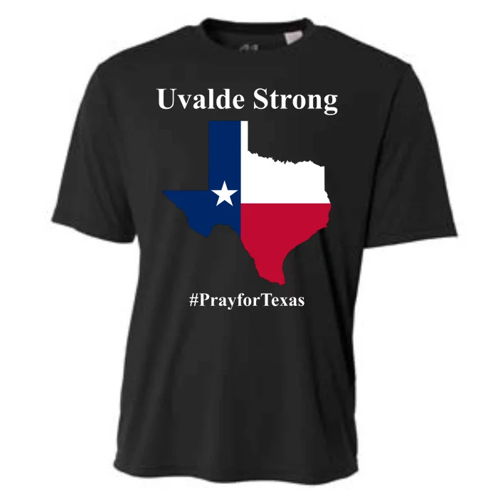 Uvalde Strong Pray For Texas Cooling Performance Crew T-Shirt