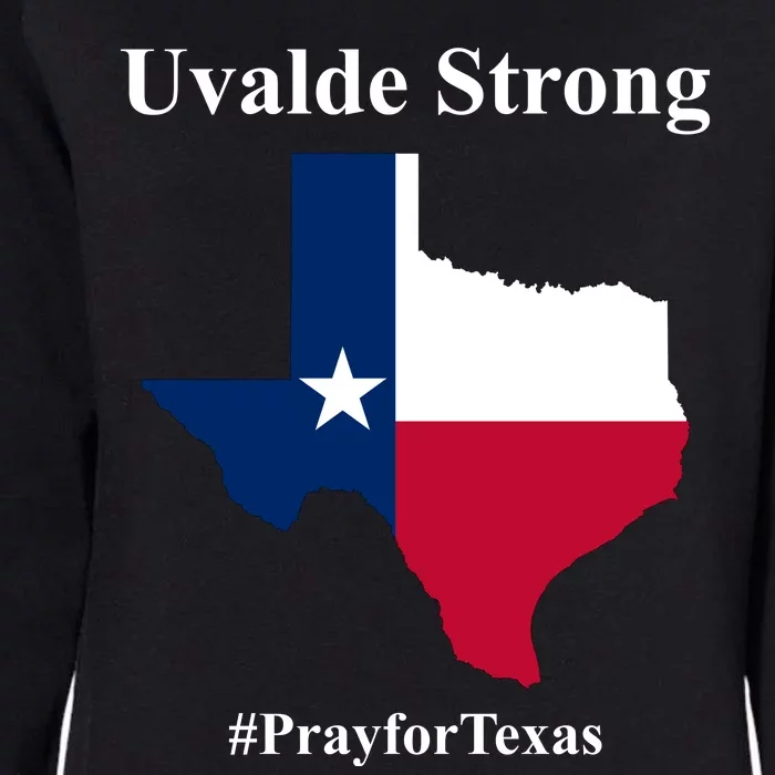 Uvalde Strong Pray For Texas Womens California Wash Sweatshirt