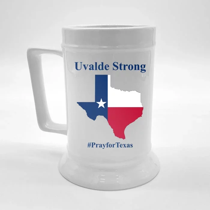 Uvalde Strong Pray For Texas Front & Back Beer Stein