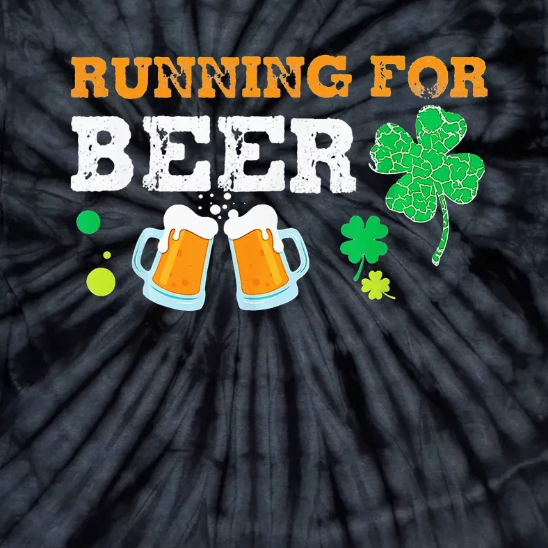 unny St. Patrick's Day Run Running Beer Group Tie-Dye T-Shirt