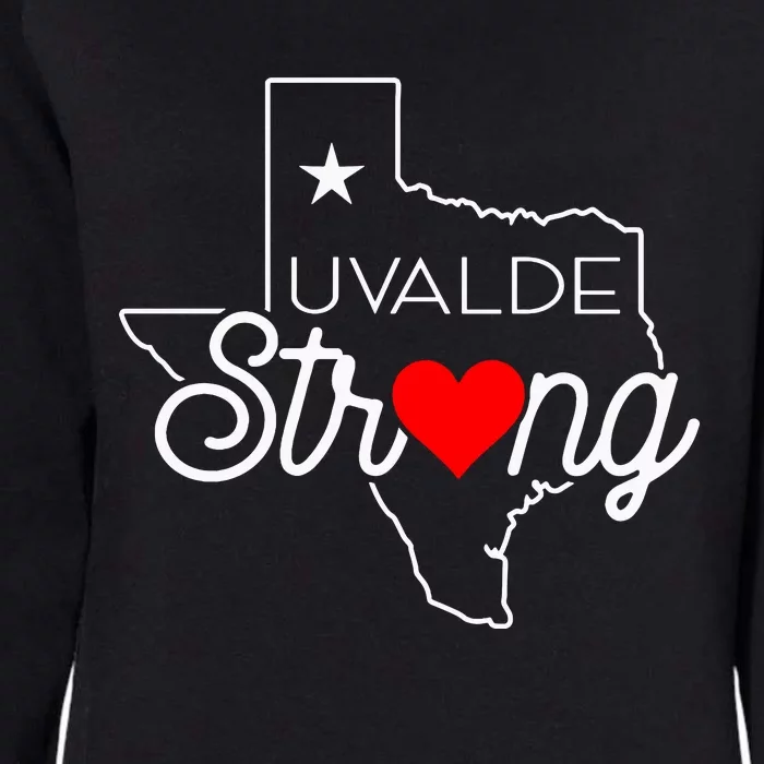 Uvalde Strong Pray For Texas Womens California Wash Sweatshirt