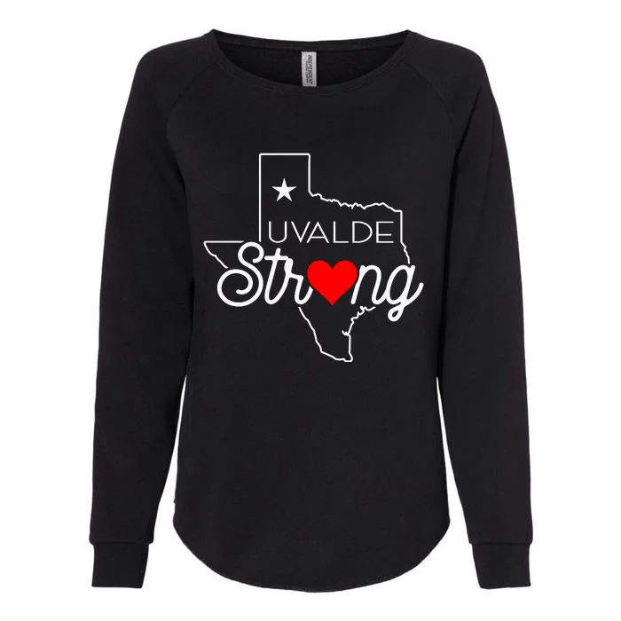 Uvalde Strong Pray For Texas Womens California Wash Sweatshirt