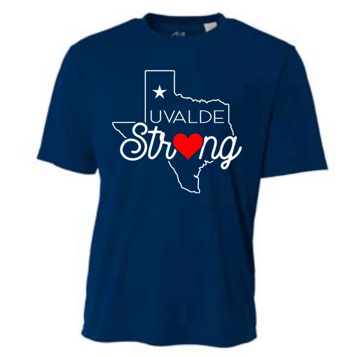 Uvalde Strong Pray For Texas Cooling Performance Crew T-Shirt