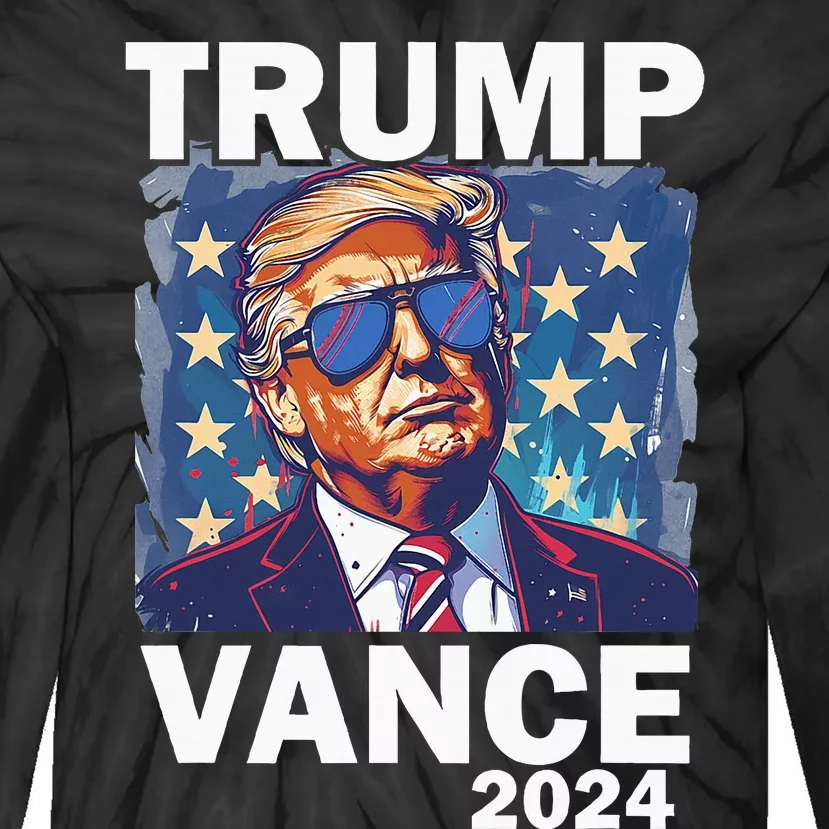 United States President Donald Trump Epic Battlemin Tie-Dye Long Sleeve Shirt