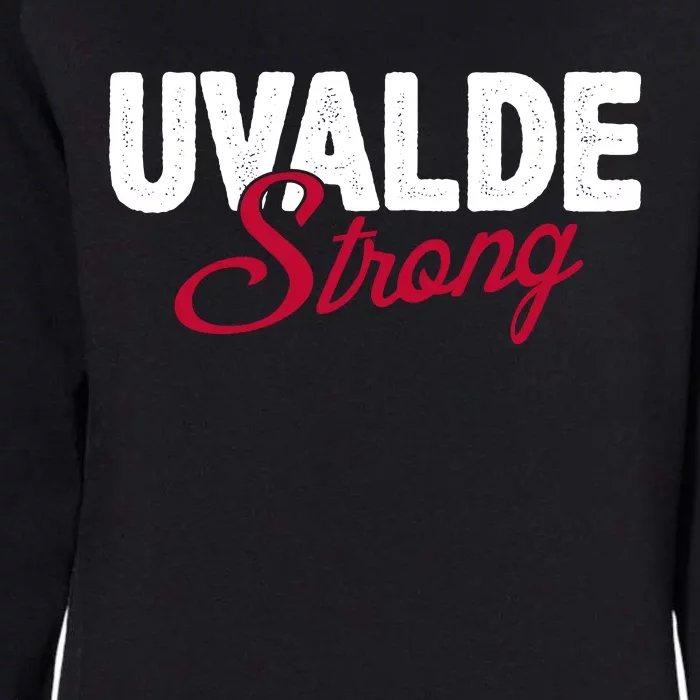 Uvalde Strong Pray For Texas Womens California Wash Sweatshirt