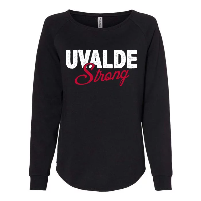 Uvalde Strong Pray For Texas Womens California Wash Sweatshirt