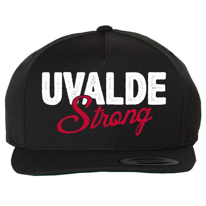 Uvalde Strong Pray For Texas Wool Snapback Cap