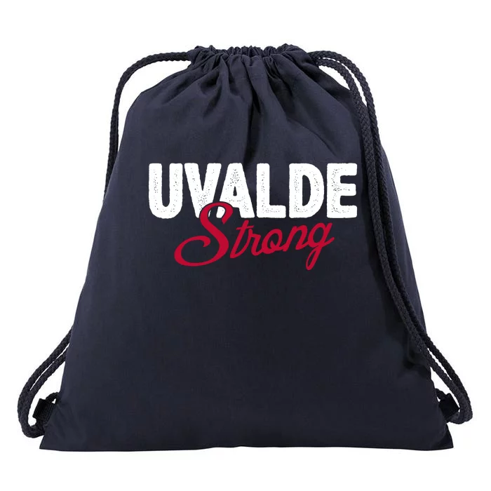 Uvalde Strong Pray For Texas Drawstring Bag