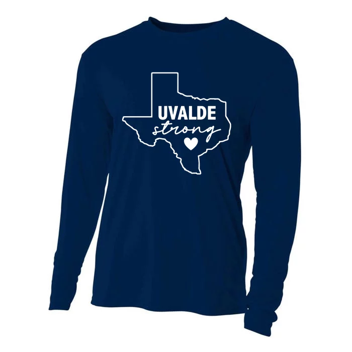 Uvalde Strong Pray For Texas Uvalde Texas Cooling Performance Long Sleeve Crew