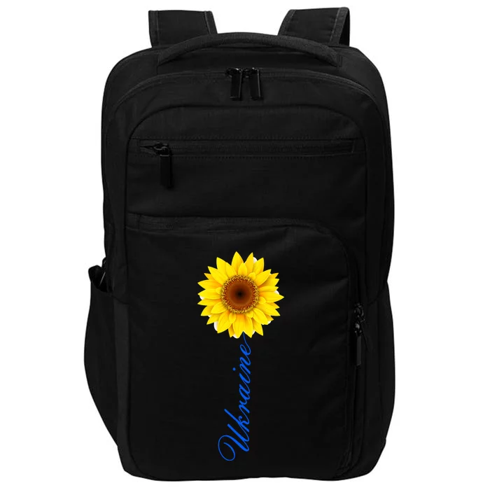 Ukraine Sunflower Peace Stop War Stand With Ukraine Impact Tech Backpack