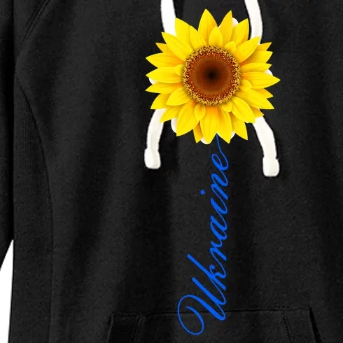 Ukraine Sunflower Peace Stop War Stand With Ukraine Women's Fleece Hoodie