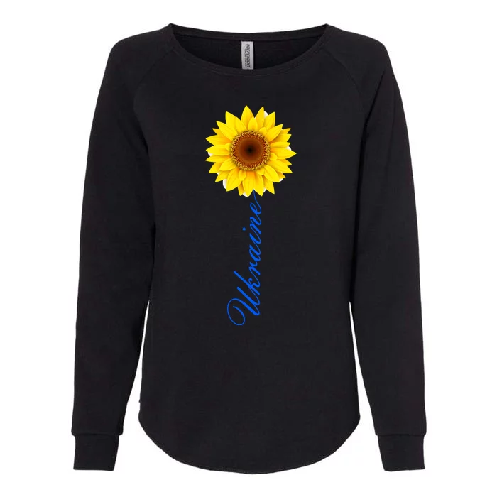 Ukraine Sunflower Peace Stop War Stand With Ukraine Womens California Wash Sweatshirt