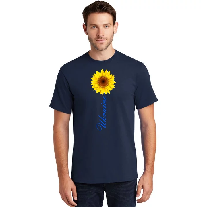 Ukraine Sunflower Peace Stop War Stand With Ukraine Tall T-Shirt