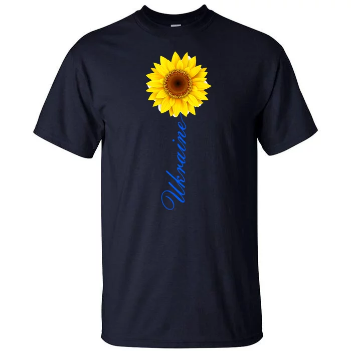 Ukraine Sunflower Peace Stop War Stand With Ukraine Tall T-Shirt