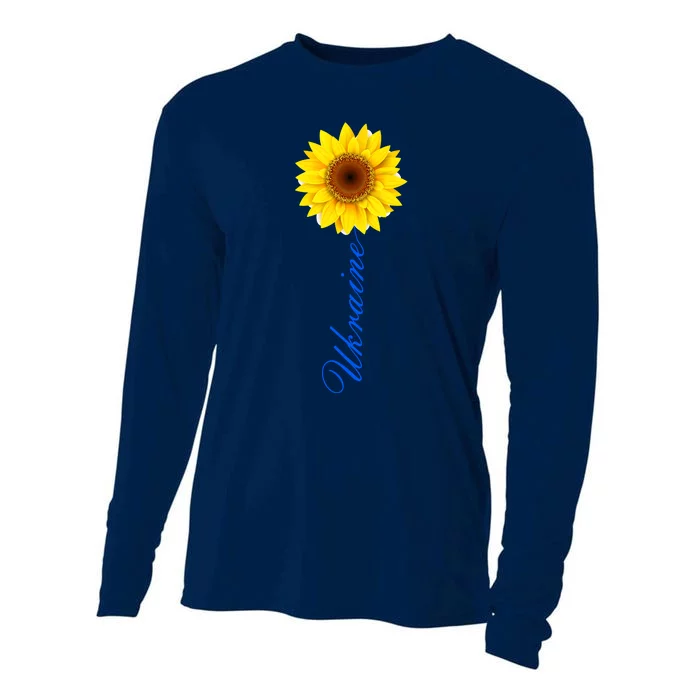 Ukraine Sunflower Peace Stop War Stand With Ukraine Cooling Performance Long Sleeve Crew