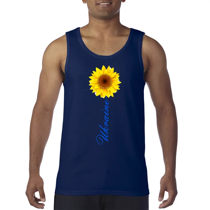 Ukraine Sunflower Peace Stop War Stand With Ukraine Tank Top