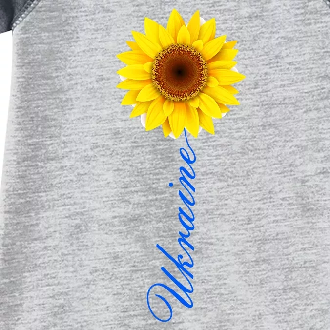 Ukraine Sunflower Peace Stop War Stand With Ukraine Infant Baby Jersey Bodysuit