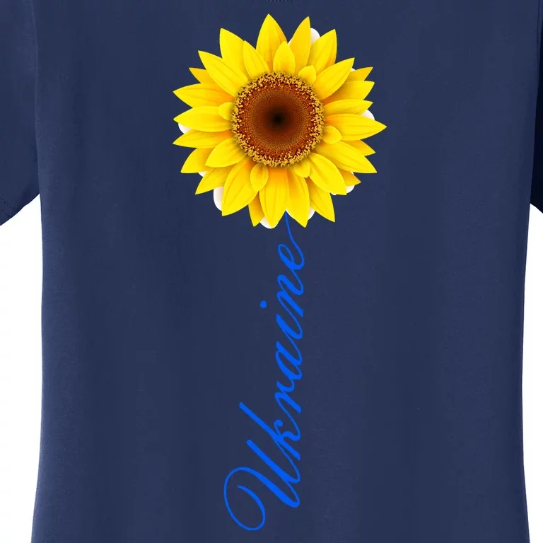 Ukraine Sunflower Peace Stop War Stand With Ukraine Women's T-Shirt