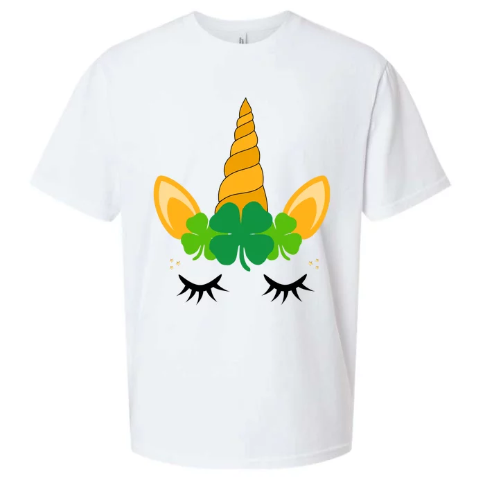 Unicorn St Patricks Day Sueded Cloud Jersey T-Shirt