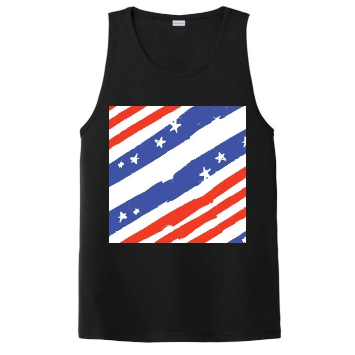 United States Patriotic Flag Performance Tank