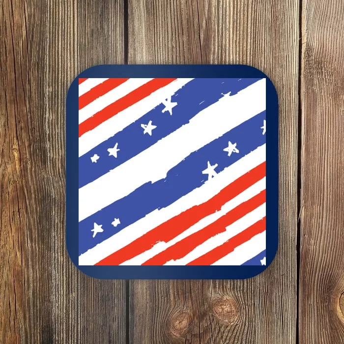 United States Patriotic Flag Coaster