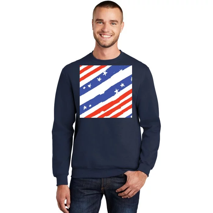 United States Patriotic Flag Tall Sweatshirt