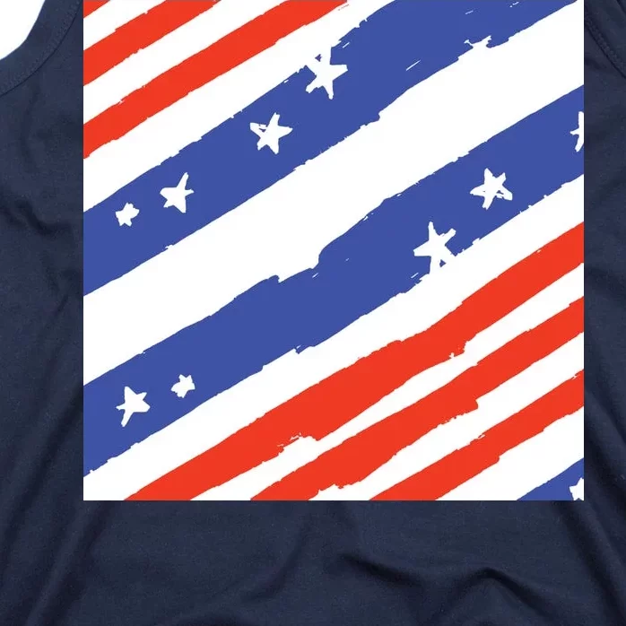 United States Patriotic Flag Tank Top