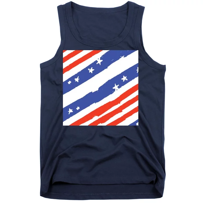 United States Patriotic Flag Tank Top