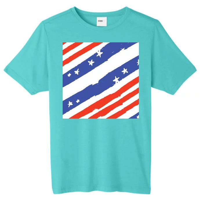 United States Patriotic Flag ChromaSoft Performance T-Shirt