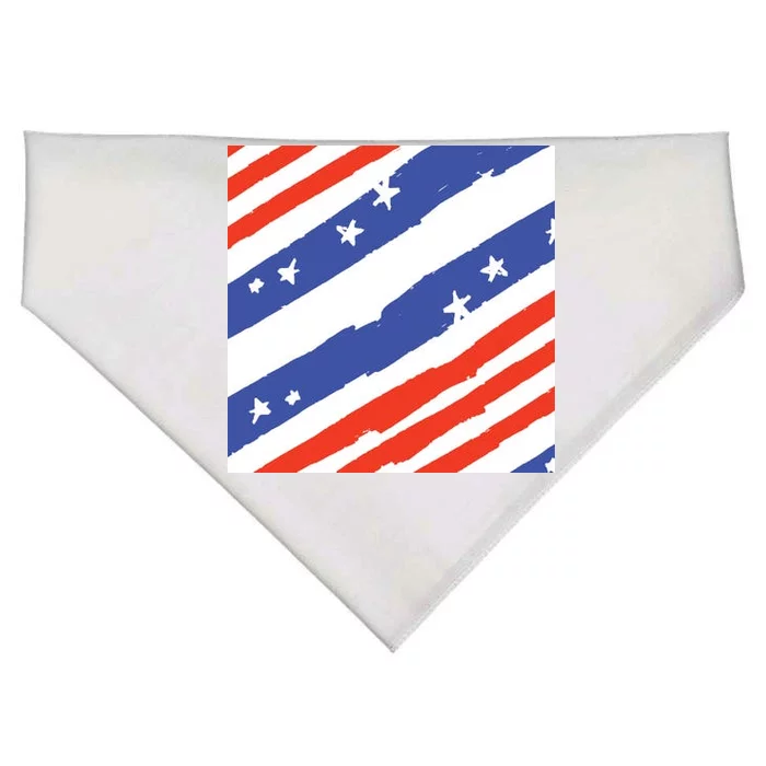 United States Patriotic Flag USA-Made Doggie Bandana