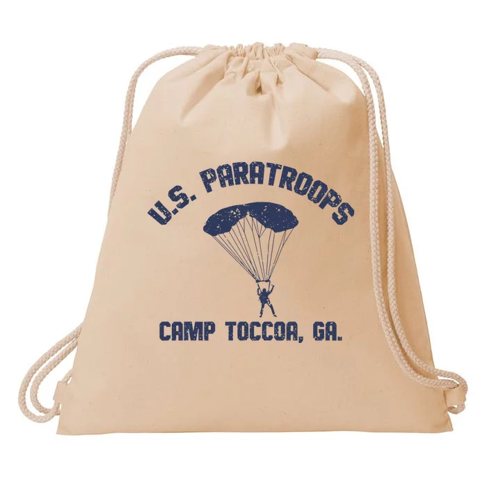 U S Paratroops Camp Toccoa Ga Drawstring Bag