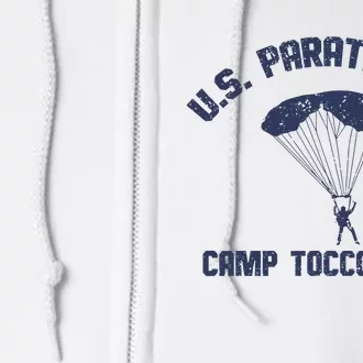 U S Paratroops Camp Toccoa Ga Full Zip Hoodie