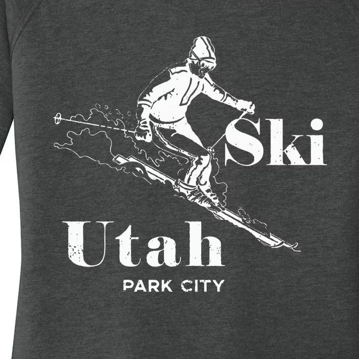 Utah Skiing Park City Women's Perfect Tri Tunic Long Sleeve Shirt