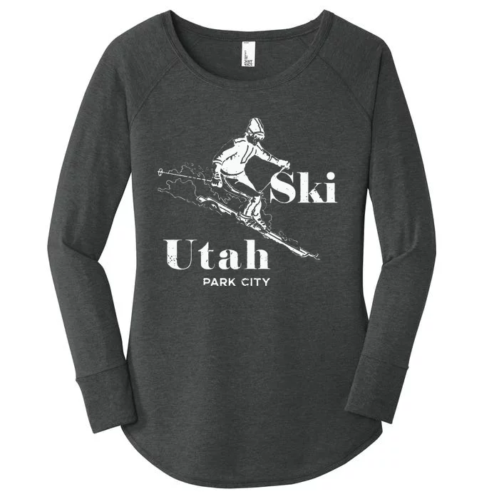 Utah Skiing Park City Women's Perfect Tri Tunic Long Sleeve Shirt