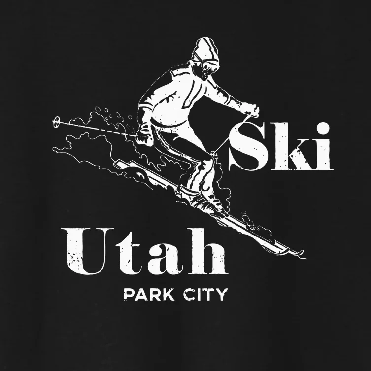 Utah Skiing Park City Women's Crop Top Tee