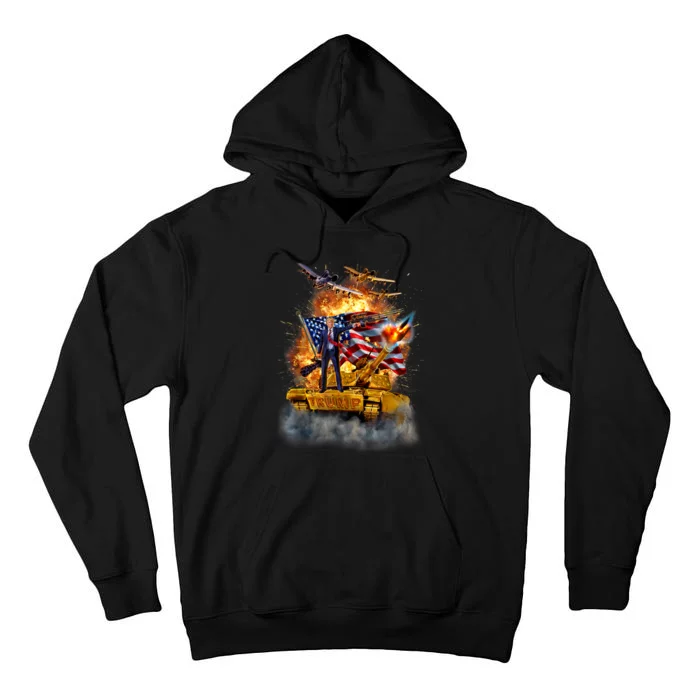 United States President Donald Trump Epic Battle Tall Hoodie