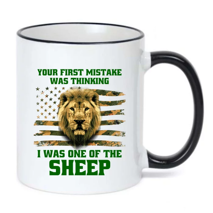 United States Patriot Your First Mistake Black Color Changing Mug