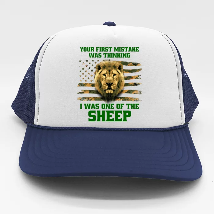 United States Patriot Your First Mistake Trucker Hat