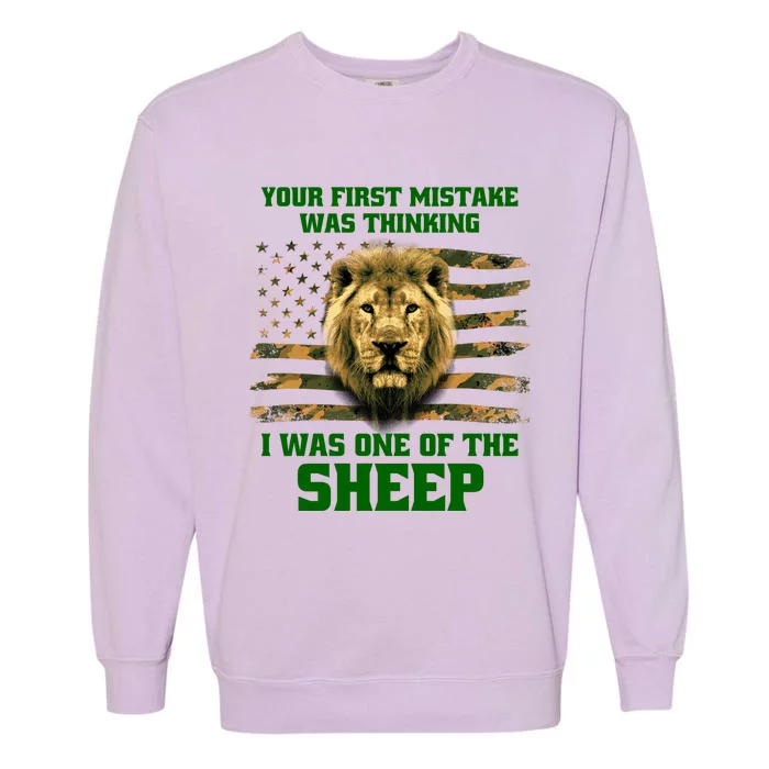 United States Patriot Your First Mistake Garment-Dyed Sweatshirt