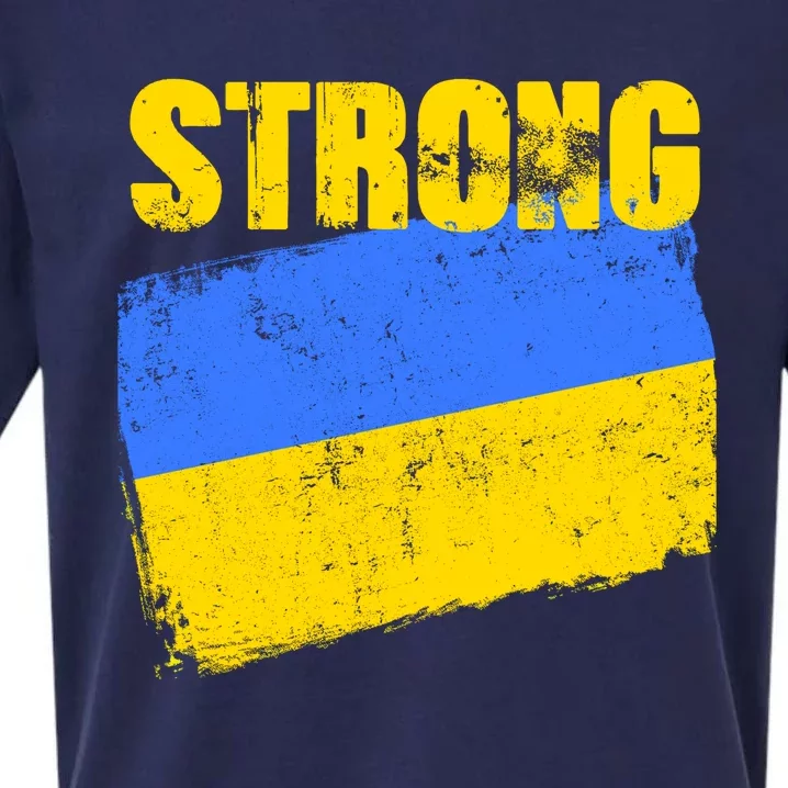 Ukrainian Strong Pride Ukraine Flag Support Free Ukrainians Sueded Cloud Jersey T-Shirt