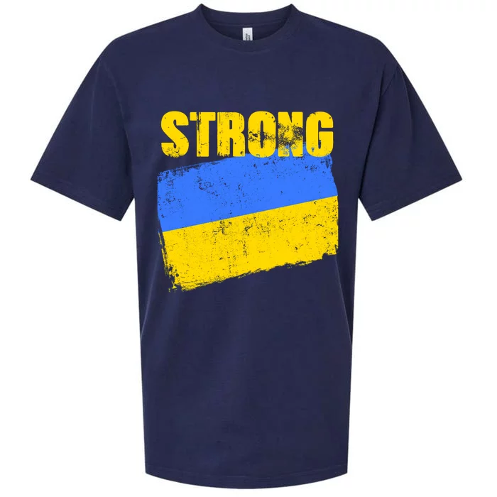 Ukrainian Strong Pride Ukraine Flag Support Free Ukrainians Sueded Cloud Jersey T-Shirt