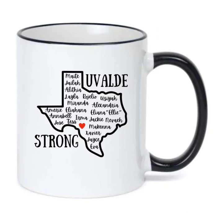 Uvalde Strong Remember The Victims Black Color Changing Mug