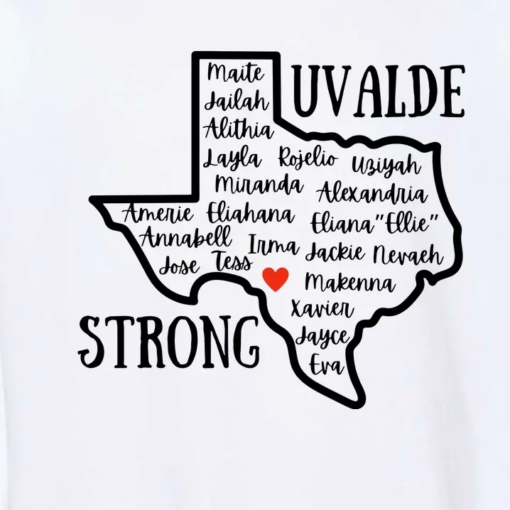 Uvalde Strong Remember The Victims Garment-Dyed Sweatshirt