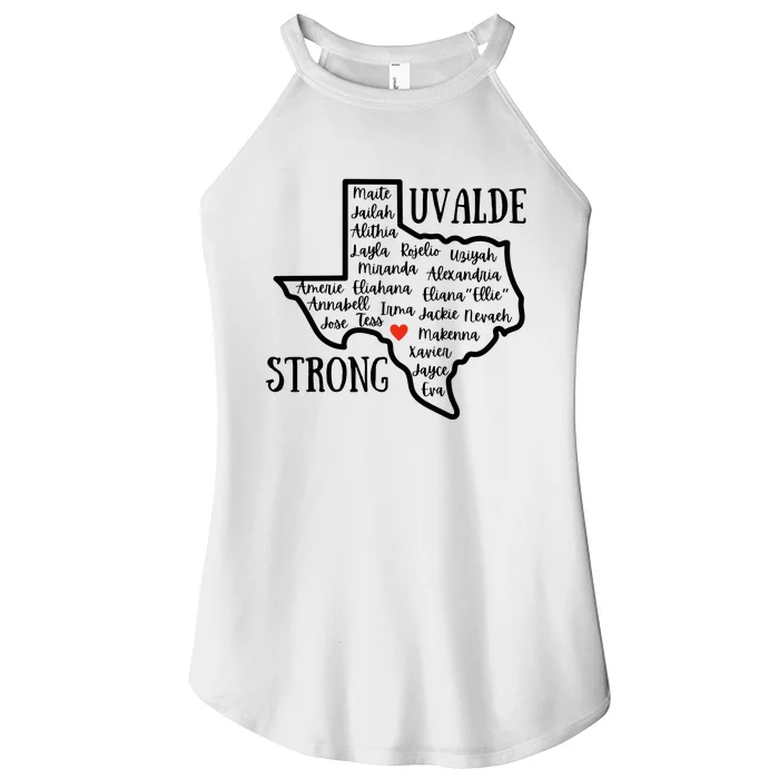 Uvalde Strong Remember The Victims Women’s Perfect Tri Rocker Tank