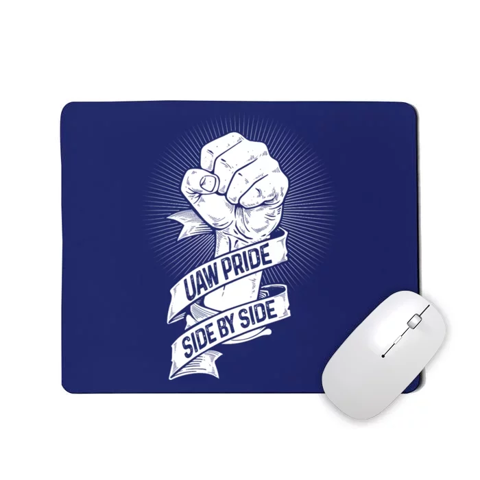 UAW Strike Red United Auto Workers Picket Sign Mousepad