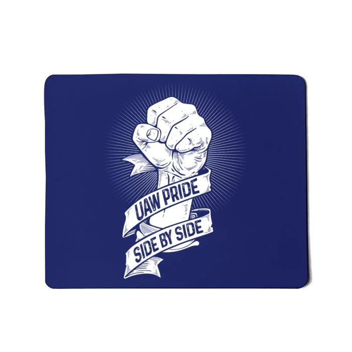 UAW Strike Red United Auto Workers Picket Sign Mousepad