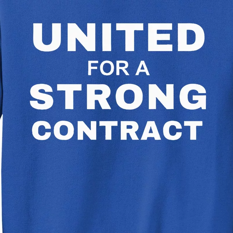 UAW Strike Red United Auto Workers Picket Sign Tall Sweatshirt