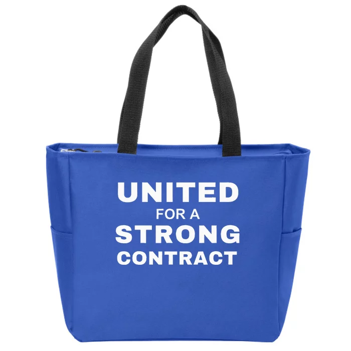 UAW Strike Red United Auto Workers Picket Sign Zip Tote Bag