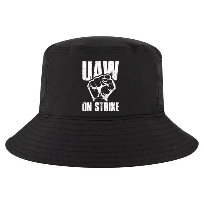 UAW Strike Red United Auto Workers Picket Sign Cool Comfort Performance Bucket Hat