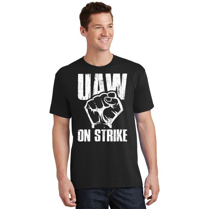 UAW Strike Red United Auto Workers Picket Sign T-Shirt